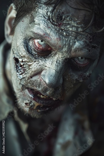 Creepy scary zombie. Halloween. Horror film