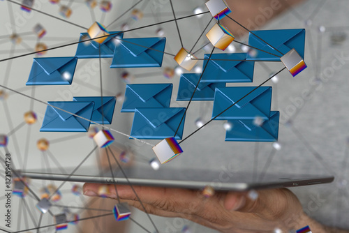 email icon concept in hand ...