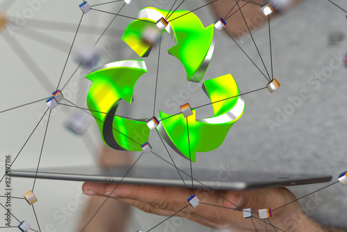 Concept of recycling - 3d r...