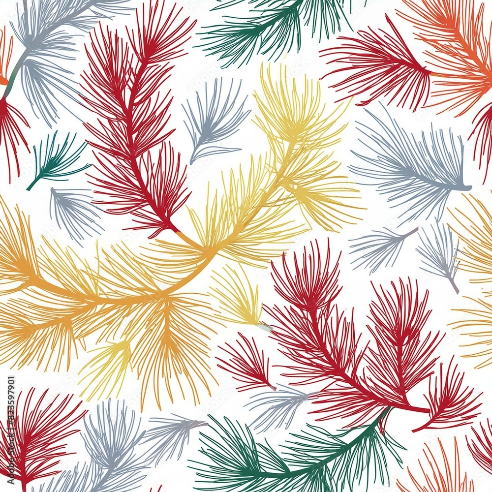 seamless pattern with feathers