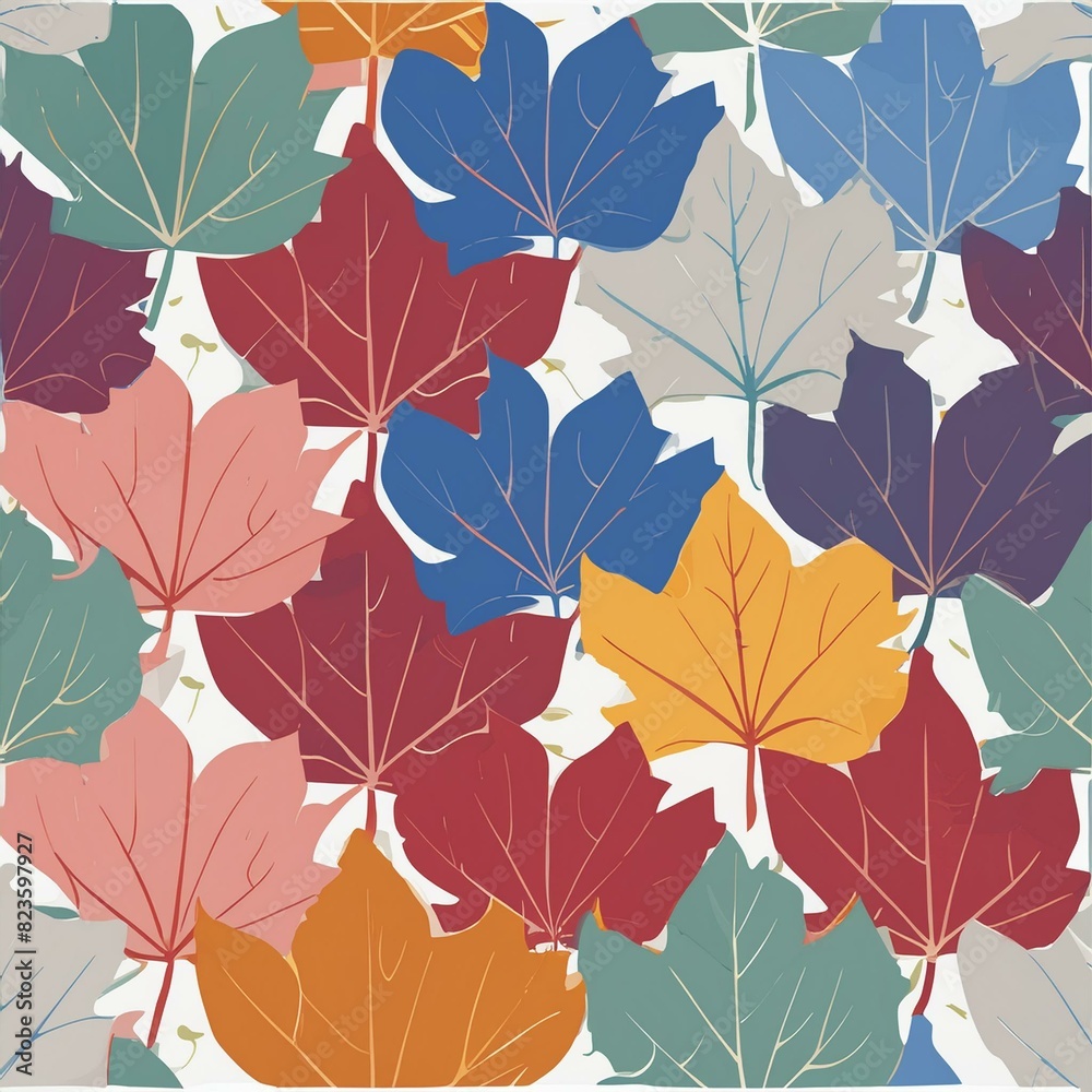 Obraz premium autumn leaves pattern
