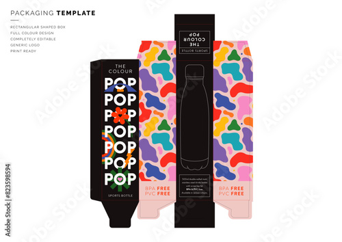 Colourful Box Artwork Template Net