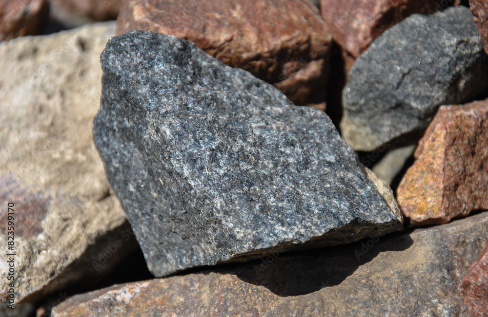 granite stone close-up. selective focus and blurred background granite stone close-up. selective focus and blurred background