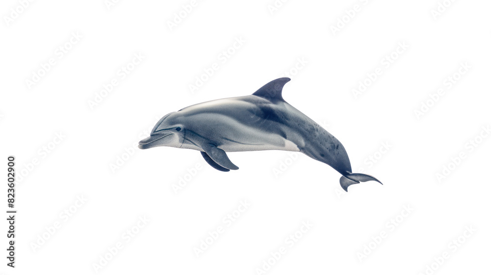 Obraz premium Bottlenose dolphin on a white background