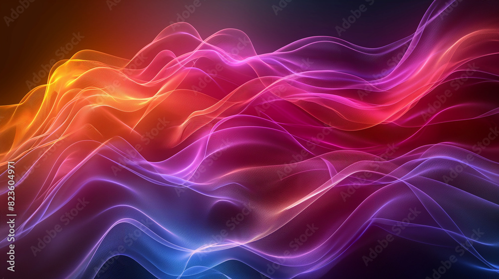 Energy Waves - Visual representations of energy waves in vibrant colors.