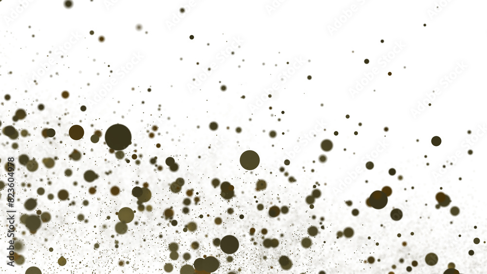 Glorious Cascade: Exquisite 3D Illustration of Glowing gold Confetti Glorious Cascade: Exquisite 3D Illustration of Glowing gold Confetti