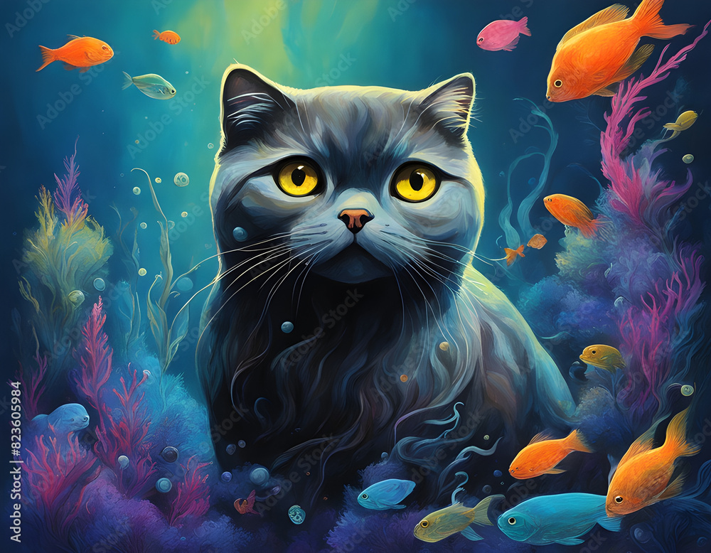 paint and scottish fold paint and scottish fold