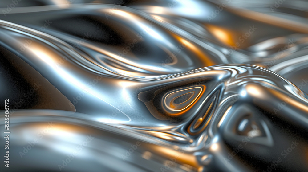 Liquid Metal Shapes - Dynamic forms of liquid metal in motion.