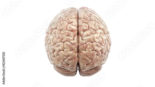 Illustration of isolated low brain on a white background.