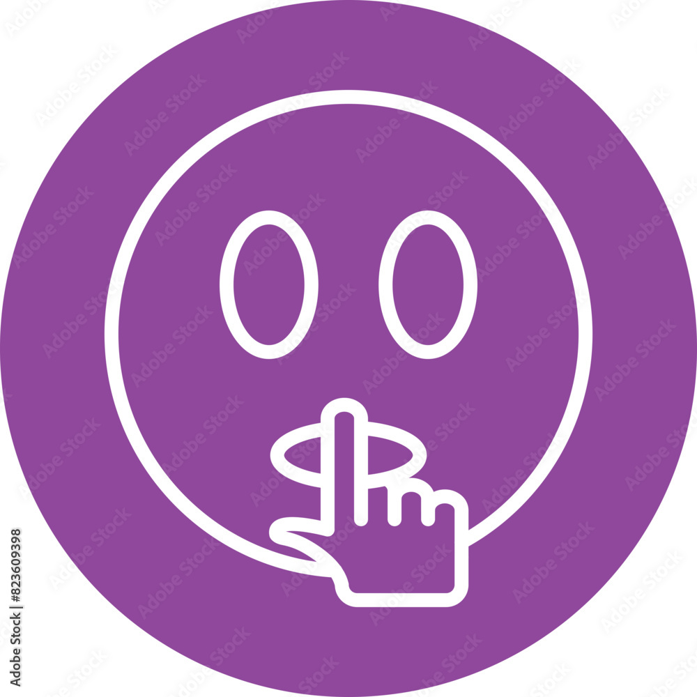 Curious Countenances line circle icon Curious Countenances line circle icon