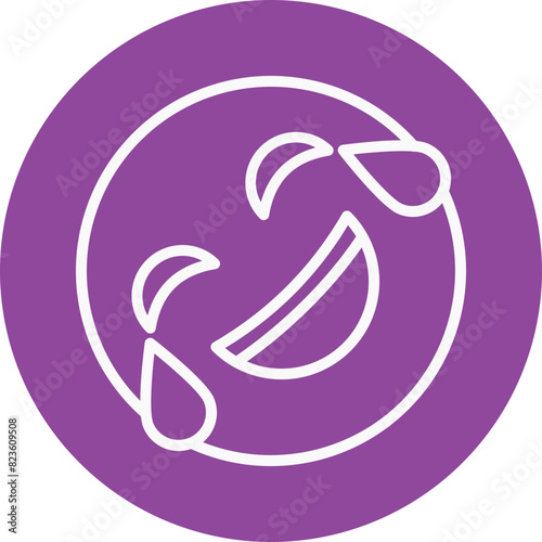 Giggle Gallery line circle icon