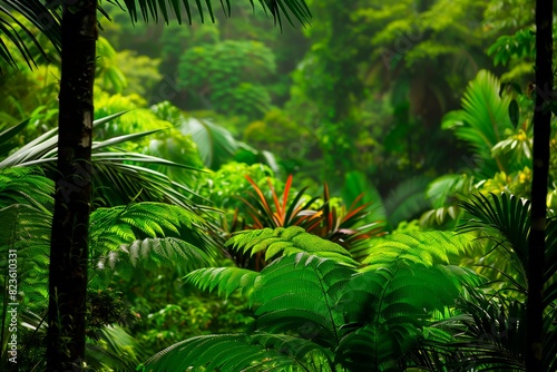 Rainforest. Tropic jungle. Amazon forestry