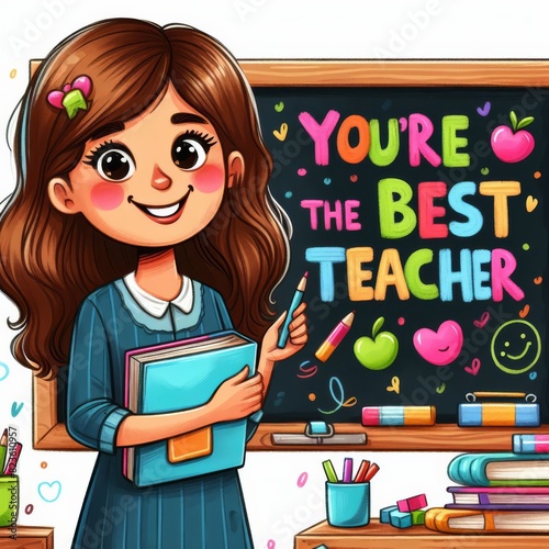 Appreciation for Educators: Best Teacher Chalkboard Tribute