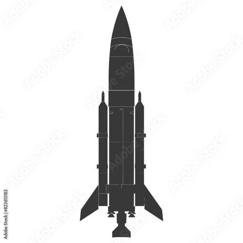 Silhouette missile black color only