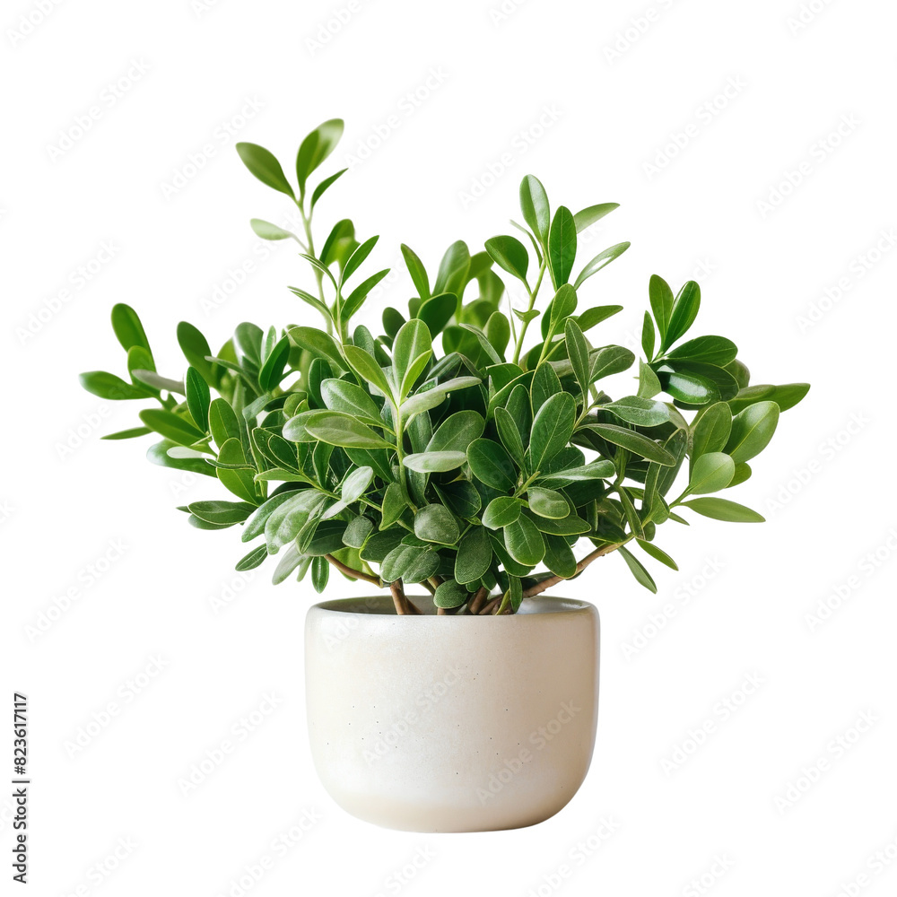 A potted plant containing lush green leaves, set against a transparent PNG background A potted plant containing lush green leaves, set against a transparent PNG background