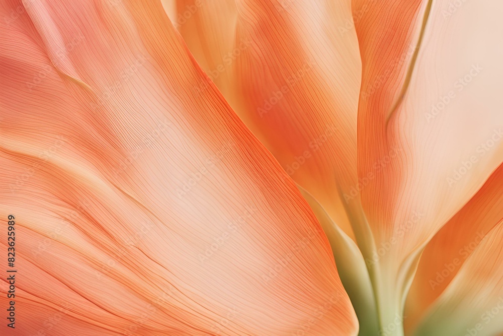 Close-up of tulip Petal, Color Gradients, Fine Lines, Macro Photography, Floral Details, Vibrant Orange Flower, High Resolution Close-up of tulip Petal, Color Gradients, Fine Lines, Macro Photography, Floral Details, Vibrant Orange Flower, High Resolution