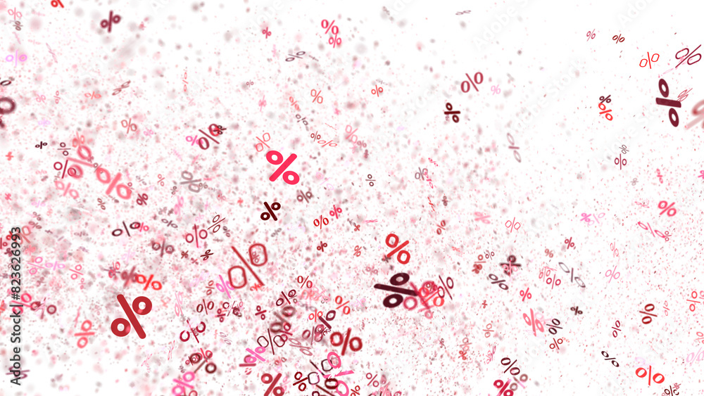 percent shopping digital in 3d. background percent shopping digital in 3d. background