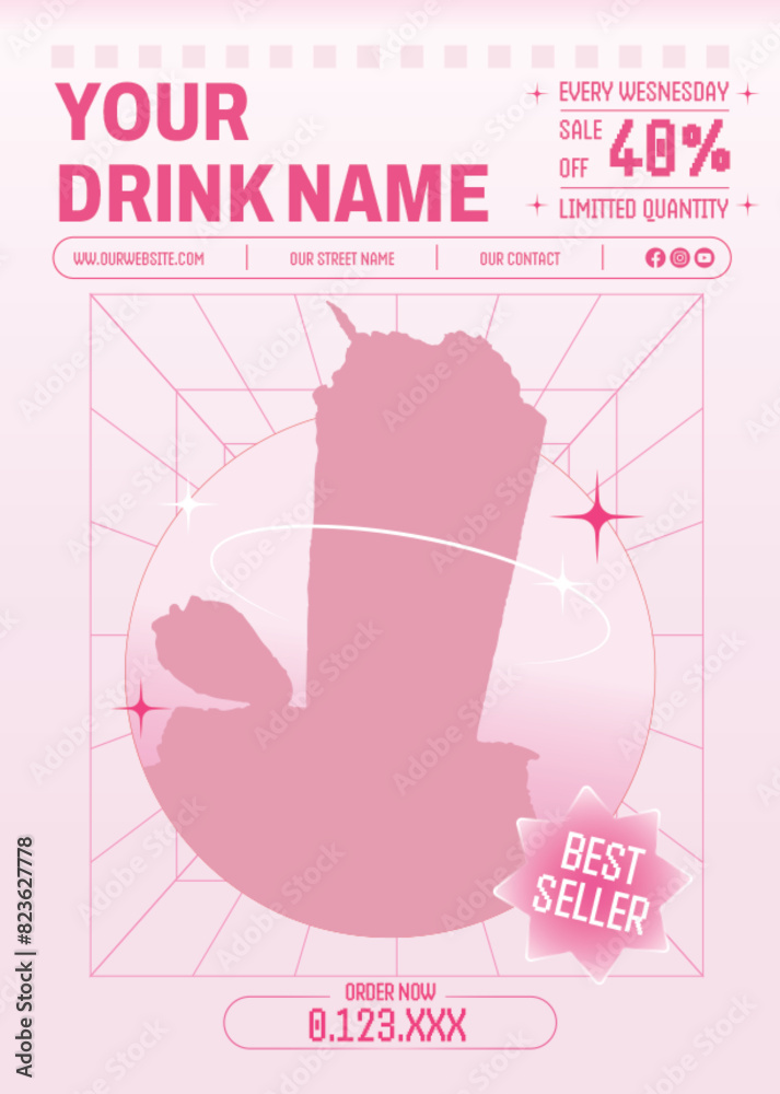 Obraz premium Beverage / Drink Flyer