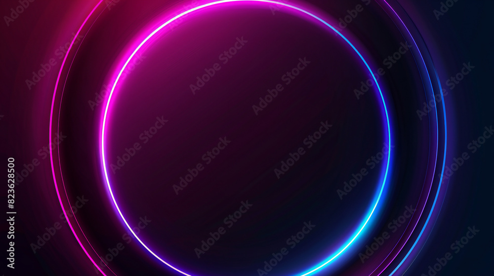 Abstract illuminated neon circle background Abstract illuminated neon circle background