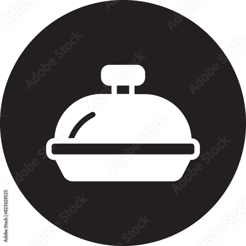 food tray glyph icon