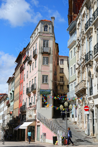 Old street of Coimbra city, Portugal.