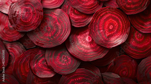 closeup of beetroot slices 