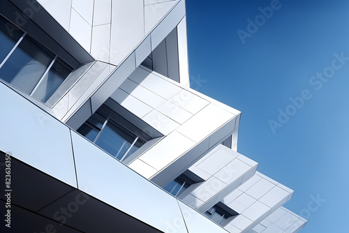 Captivating Geometric Abstraction of a Contemporary Architectural Facade