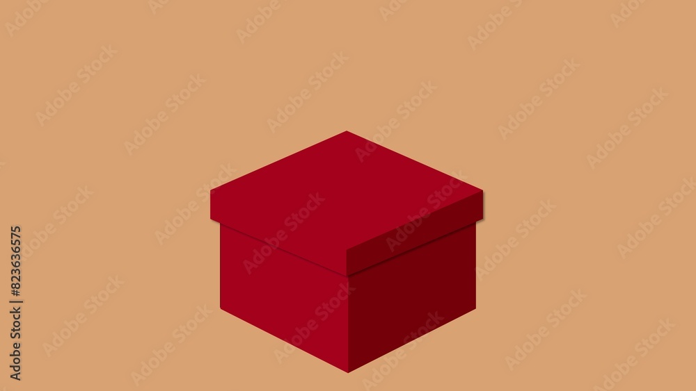 Obraz premium background illustration of Christmas gift box