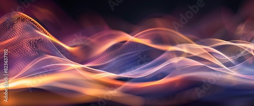 Abstract Waves Of Energy From A Touchdown With Copy Space, Football Background