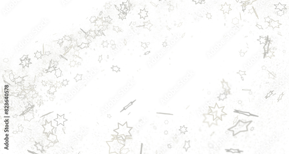Obraz premium Stardust Christmas Shower: Mesmerizing 3D Illustration Depicting Descending Holiday Star Particles