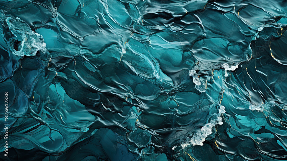Artistic Wavy Water Surface Close Up Background Top View Artistic Wavy Water Surface Close Up Background Top View
