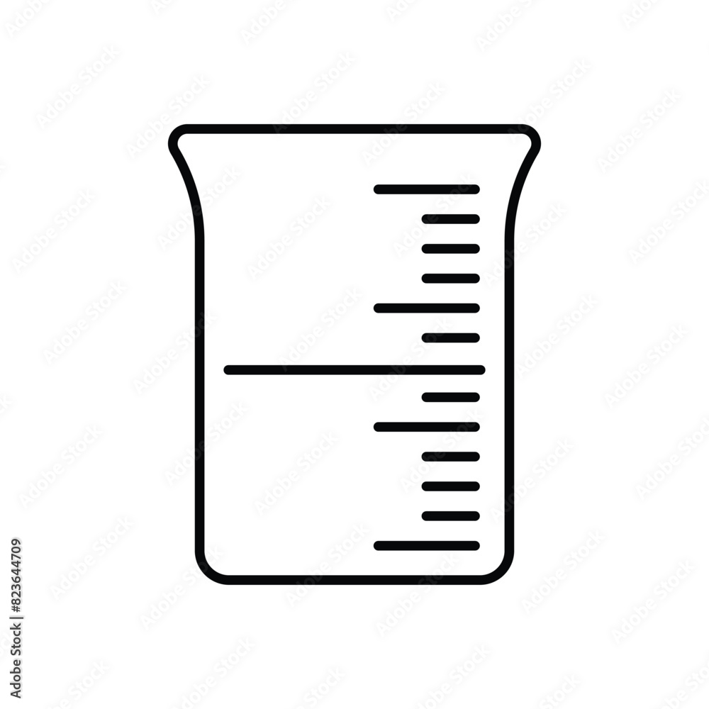 Beaker vector icon Beaker vector icon