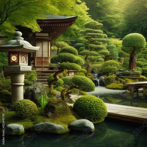 日本庭園の風景