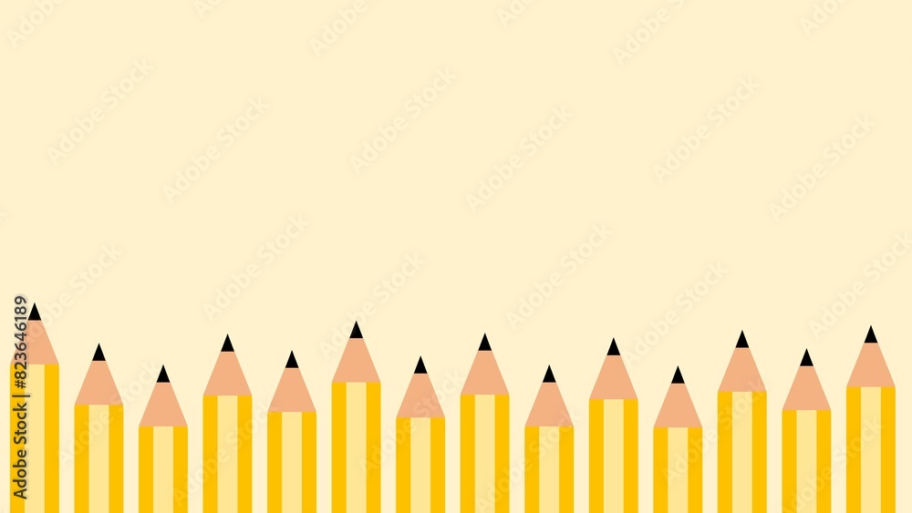back to school background illustration with pencil back to school background illustration with pencil