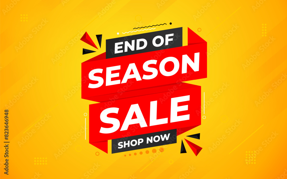 End Of Season Sale banner. Season offer price label design. Product discount festival tag design. Season Super Sale banner template. Flat sale Vector Illustration. End Of Season Sale banner. Season offer price label design. Product discount festival tag design. Season Super Sale banner template. Flat sale Vector Illustration.
