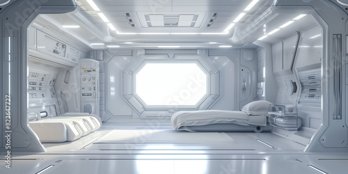 Sci fi white interior