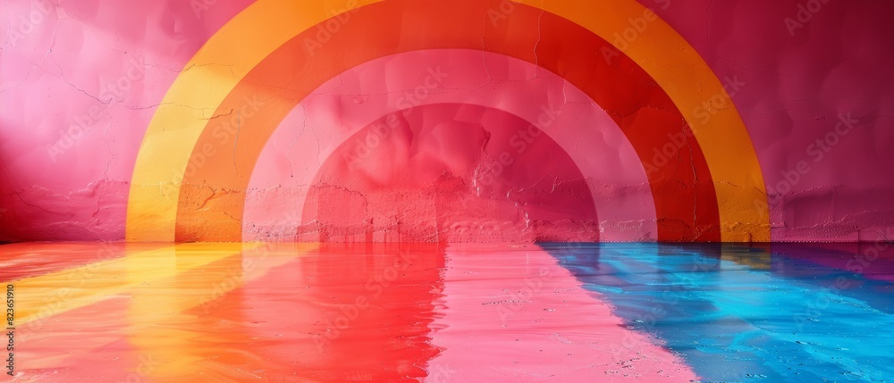 Obraz premium Many little rainbows wallpaper