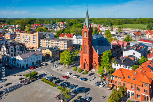 City center of Kartuzy in the Kashubian Lake District, Pomerania. Poland