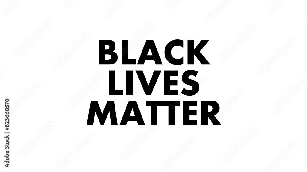 Black Lives Matter text typography