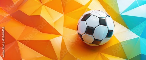 Geometric Patterns Forming A Football Pass With Copy Space  Football Background