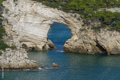 Architello rock near Vieste, Gargano National park, Puglia, Italy