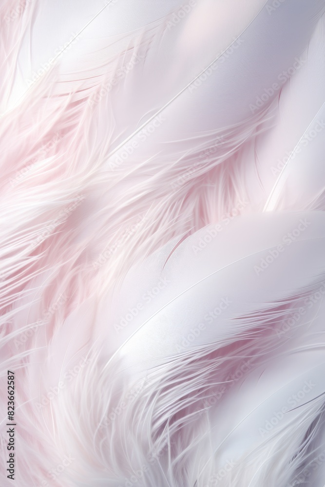 Obraz premium White color soft feathers background