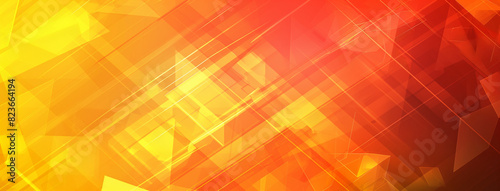 Amarelo laranja vermelho marrom fundo abstrato para design formas geométricas triângulos quadrados listras linhas gradiente de cor moderno futurista brilhante web banner amplo panorâmico photo