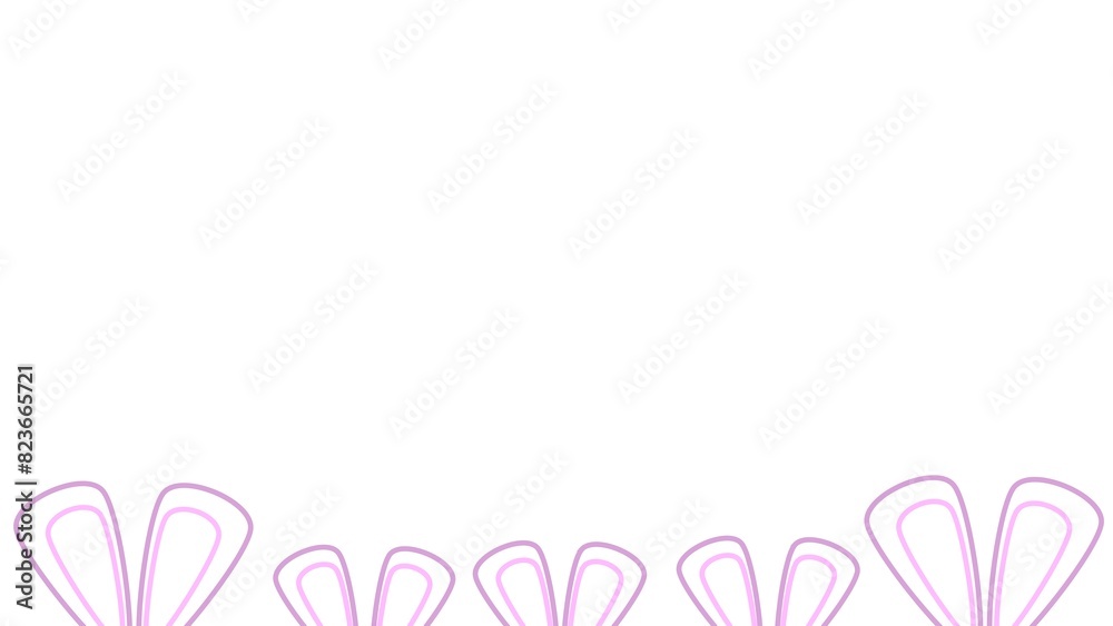 Easter Day background illustration with easter bunny ear Easter Day background illustration with easter bunny ear