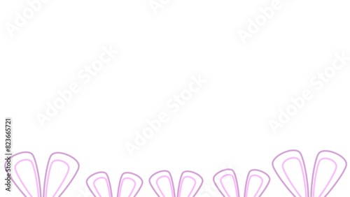 Easter Day background illustration with easter bunny ear