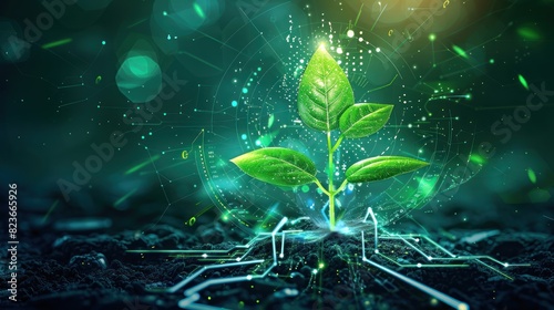 Finance and money technology background concept of business prosperity and asset management . Creative graphic show economy and financial growth by investment in valuable asset to gain wealth profit .