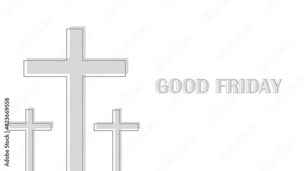 Good friday background illustration with cross Good friday background illustration with cross