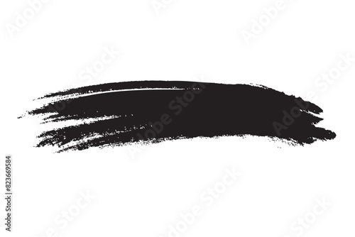 Yellow color ink texture brush grunge splatter set