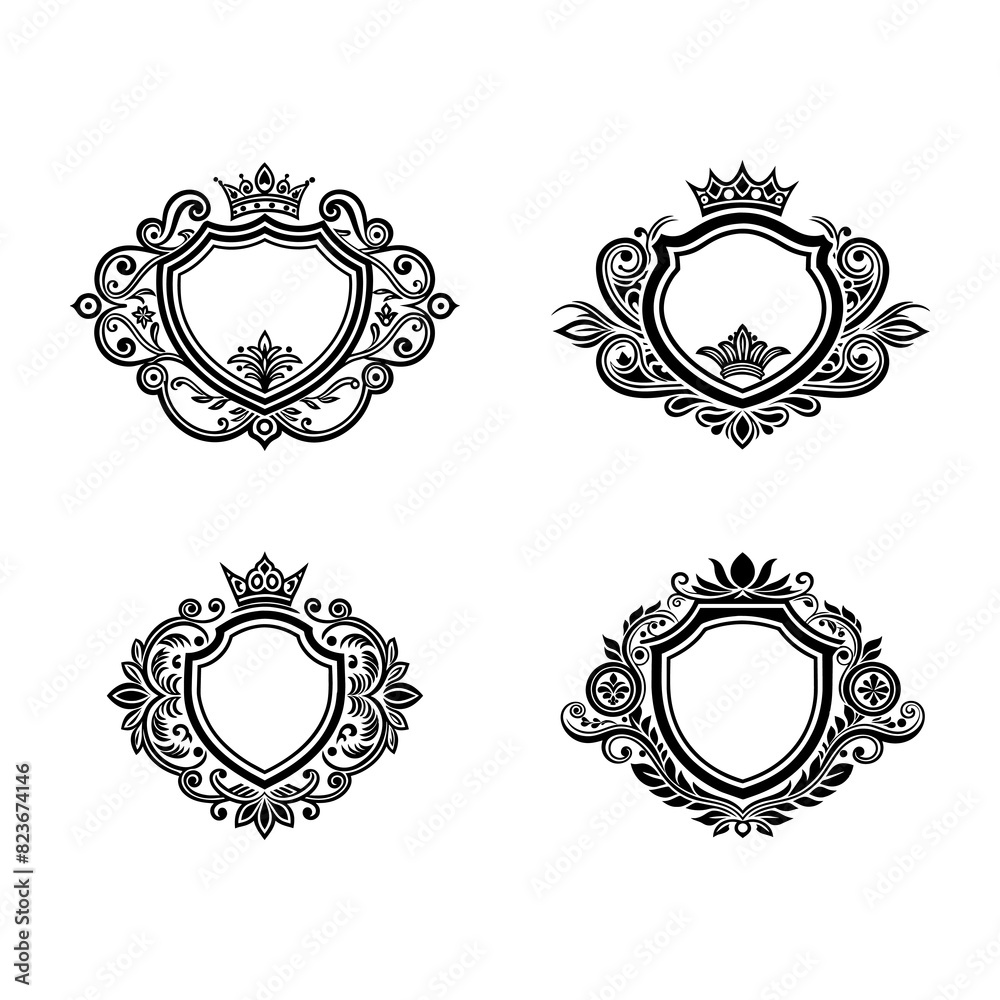 Obraz premium set of vintage frames