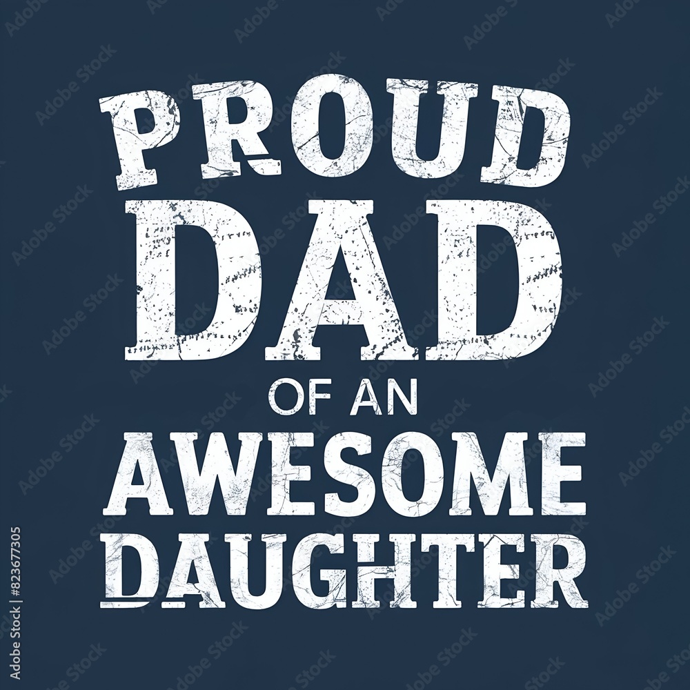 Obraz premium Proud Dad of an awesome daughter